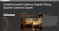 Desktop Screenshot of kvartetcadenza-zagreb.blogspot.com