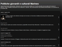 Tablet Screenshot of politichegiovaniliculturalimarineo.blogspot.com