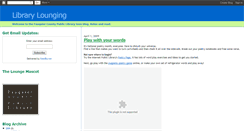 Desktop Screenshot of fauquierlibrarylounging.blogspot.com