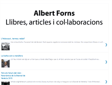 Tablet Screenshot of albertforns.blogspot.com