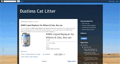 Desktop Screenshot of dustlesscatlitter.blogspot.com