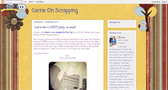 Desktop Screenshot of carrieonscrapping.blogspot.com