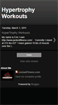 Mobile Screenshot of hypertrophyworkouts.blogspot.com