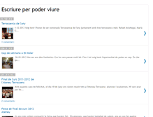 Tablet Screenshot of escriureperpoderviure.blogspot.com