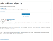 Tablet Screenshot of princesskitten-calligraphy.blogspot.com