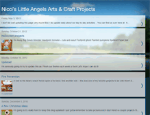 Tablet Screenshot of niccislittleangelsartsncrafts.blogspot.com