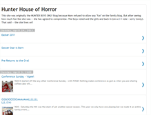 Tablet Screenshot of hunterhouseofhorror.blogspot.com