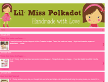 Tablet Screenshot of lilmisspolkadot.blogspot.com