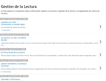 Tablet Screenshot of gestion-lectura.blogspot.com