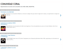 Tablet Screenshot of comunidadcoral.blogspot.com