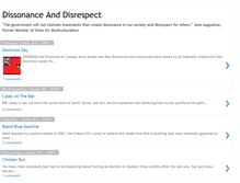 Tablet Screenshot of dissonanceanddisrespect.blogspot.com