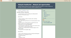 Desktop Screenshot of malaysiaheadhunter.blogspot.com