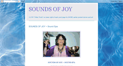 Desktop Screenshot of healingsoundsofjoy.blogspot.com