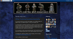 Desktop Screenshot of paulsdrwhominiatures.blogspot.com