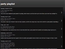 Tablet Screenshot of partyplaylists.blogspot.com