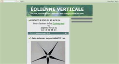 Desktop Screenshot of eoliennesverticales.blogspot.com