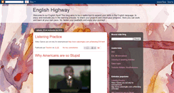 Desktop Screenshot of englishhighway.blogspot.com