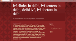 Desktop Screenshot of infertilityclinicsindelhi.blogspot.com