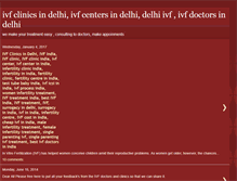 Tablet Screenshot of infertilityclinicsindelhi.blogspot.com
