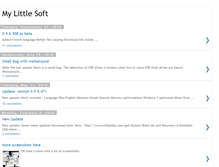 Tablet Screenshot of mylittlesoft.blogspot.com