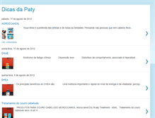Tablet Screenshot of dicasdapatyy.blogspot.com
