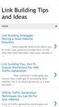 Mobile Screenshot of linkbuildingtipsandideas.blogspot.com