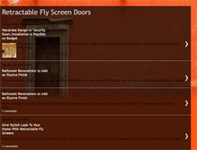 Tablet Screenshot of flyscreendoors.blogspot.com