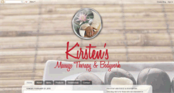 Desktop Screenshot of kirstensmassage.blogspot.com