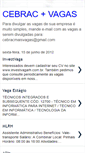Mobile Screenshot of cebracmaisvagas.blogspot.com
