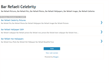 Tablet Screenshot of bar-refaeli-celebrity.blogspot.com