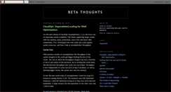 Desktop Screenshot of betathoughts.blogspot.com