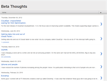 Tablet Screenshot of betathoughts.blogspot.com