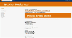 Desktop Screenshot of escucharmusicaaca.blogspot.com