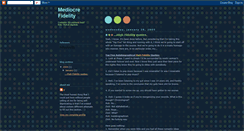 Desktop Screenshot of mediocrefidelity.blogspot.com