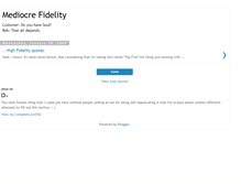 Tablet Screenshot of mediocrefidelity.blogspot.com