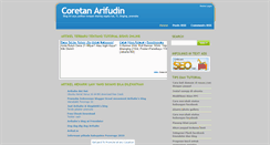 Desktop Screenshot of coretan-arifudin.blogspot.com