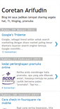 Mobile Screenshot of coretan-arifudin.blogspot.com