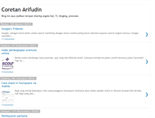 Tablet Screenshot of coretan-arifudin.blogspot.com