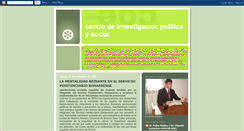 Desktop Screenshot of centroinvestigacionpoliticasocial.blogspot.com