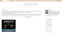 Desktop Screenshot of obliqueangle.blogspot.com