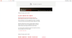 Desktop Screenshot of dinnerworks.blogspot.com