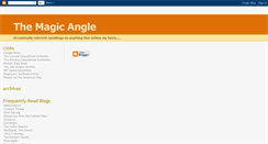 Desktop Screenshot of magicangle.blogspot.com