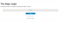 Tablet Screenshot of magicangle.blogspot.com
