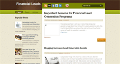 Desktop Screenshot of financialleads.blogspot.com