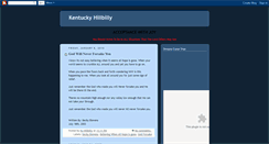 Desktop Screenshot of kyhillbilly.blogspot.com