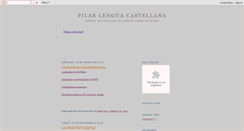 Desktop Screenshot of pilarlenguacastellana.blogspot.com