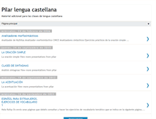 Tablet Screenshot of pilarlenguacastellana.blogspot.com