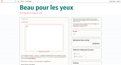 Desktop Screenshot of beaupourlesyeux.blogspot.com
