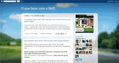 Desktop Screenshot of oquefazercomolixo-thi.blogspot.com