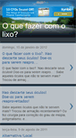 Mobile Screenshot of oquefazercomolixo-thi.blogspot.com